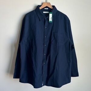 NWT Hawker Rye Stitch Fix Woven Waffle Long Sleeve Button Down Shirt Size XXL